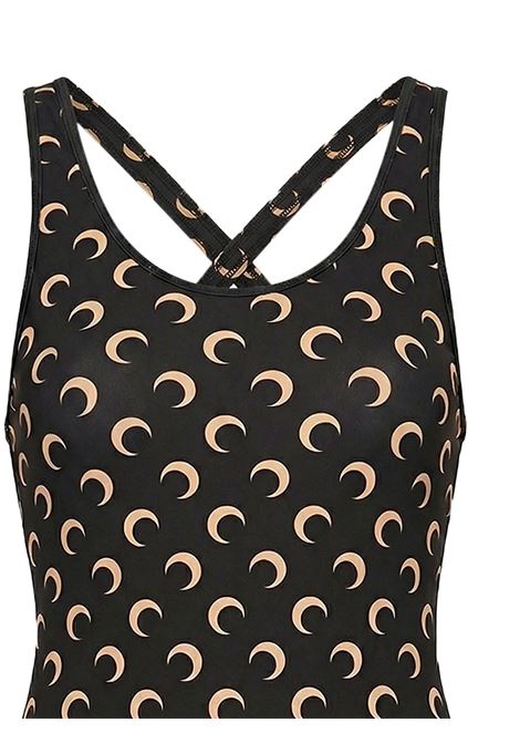 costume da bagno mp donna nero e beige MARINE SERRE | WSW019ACJER0003IT99